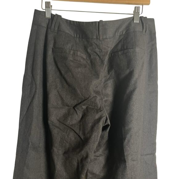 Ann Taylor LOFT Julie Fit Brown Wool Wide Leg Trouser Pants Size 8 - Picture 5 of 8